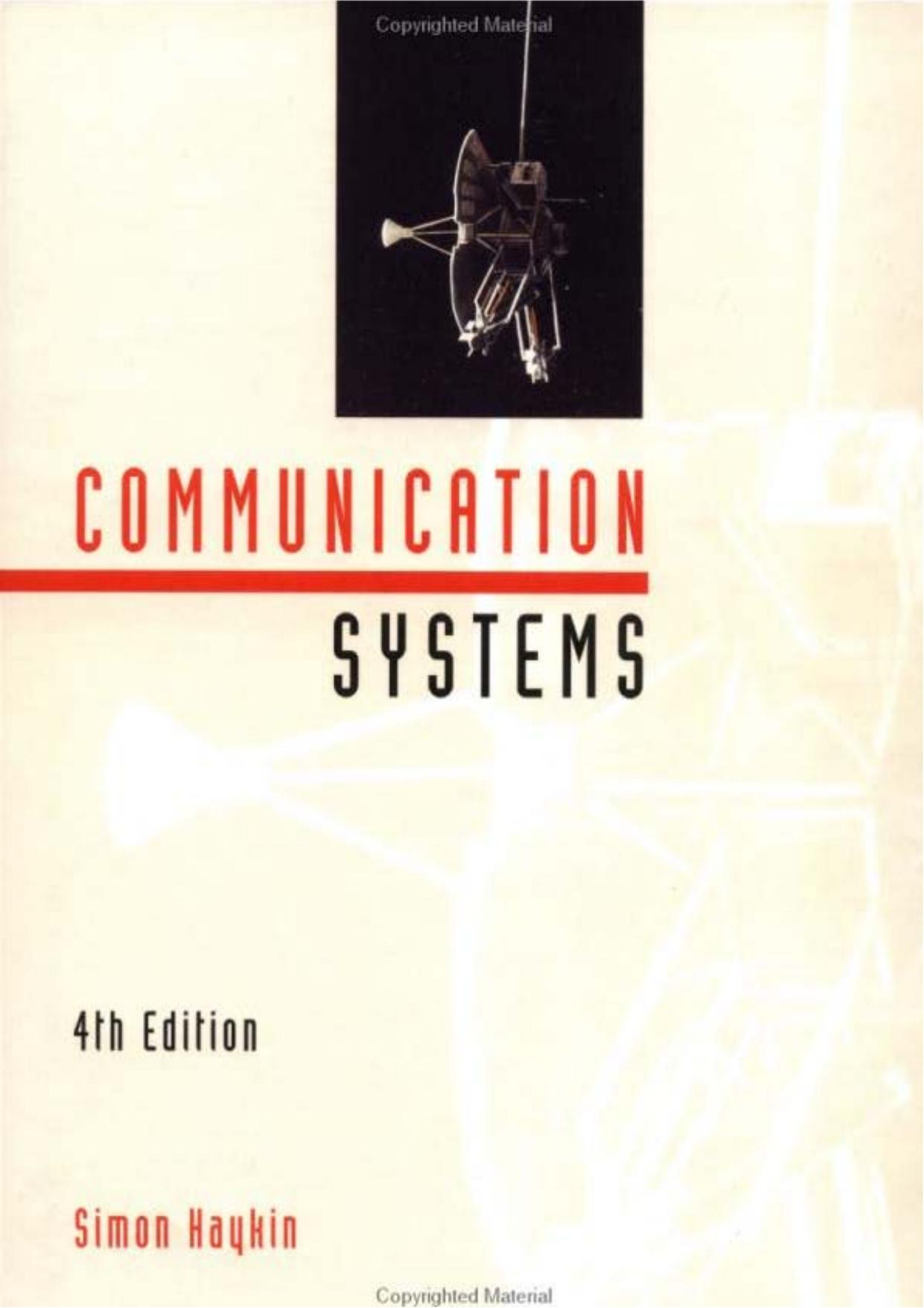 Communication Systems - Fourth Edition by Simon Haykin