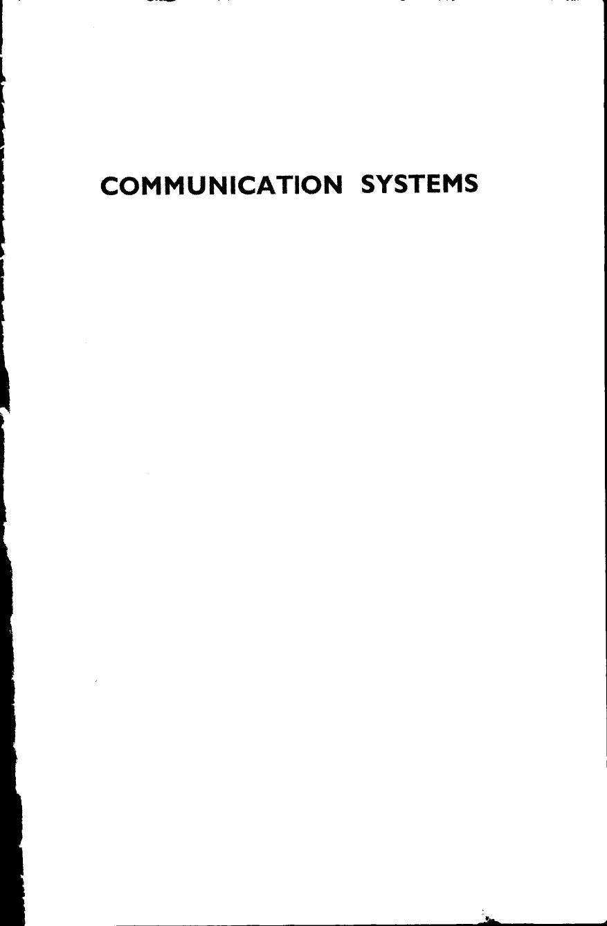 Communication Systems by B. P. Lathi