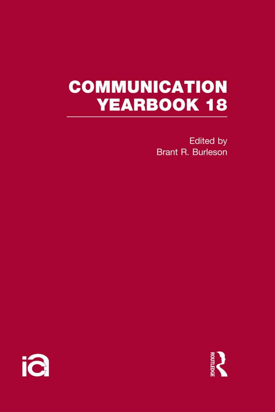 Communication Yearbook 18 by Unknow