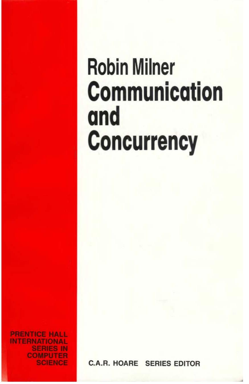 Communication and Concurrency by Robin Milner