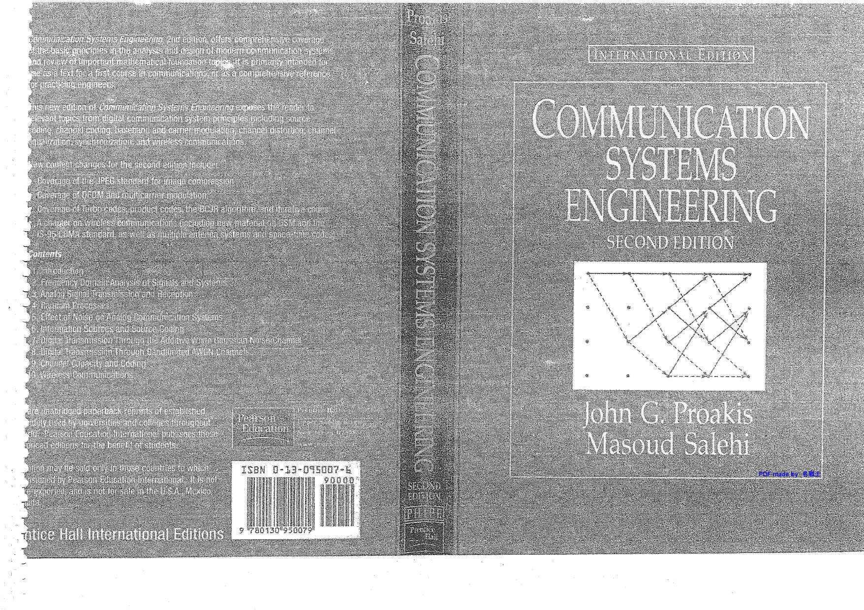 Communication systems engineering by John G. Proakis Masoud Salehi