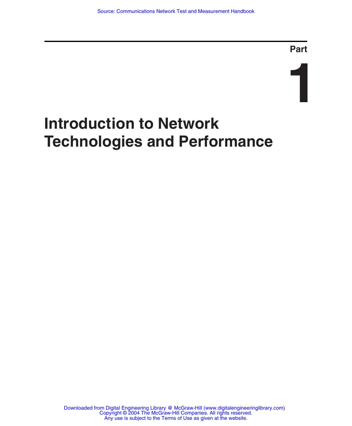 Communications Network Test and Measurement Handbook by Unknown