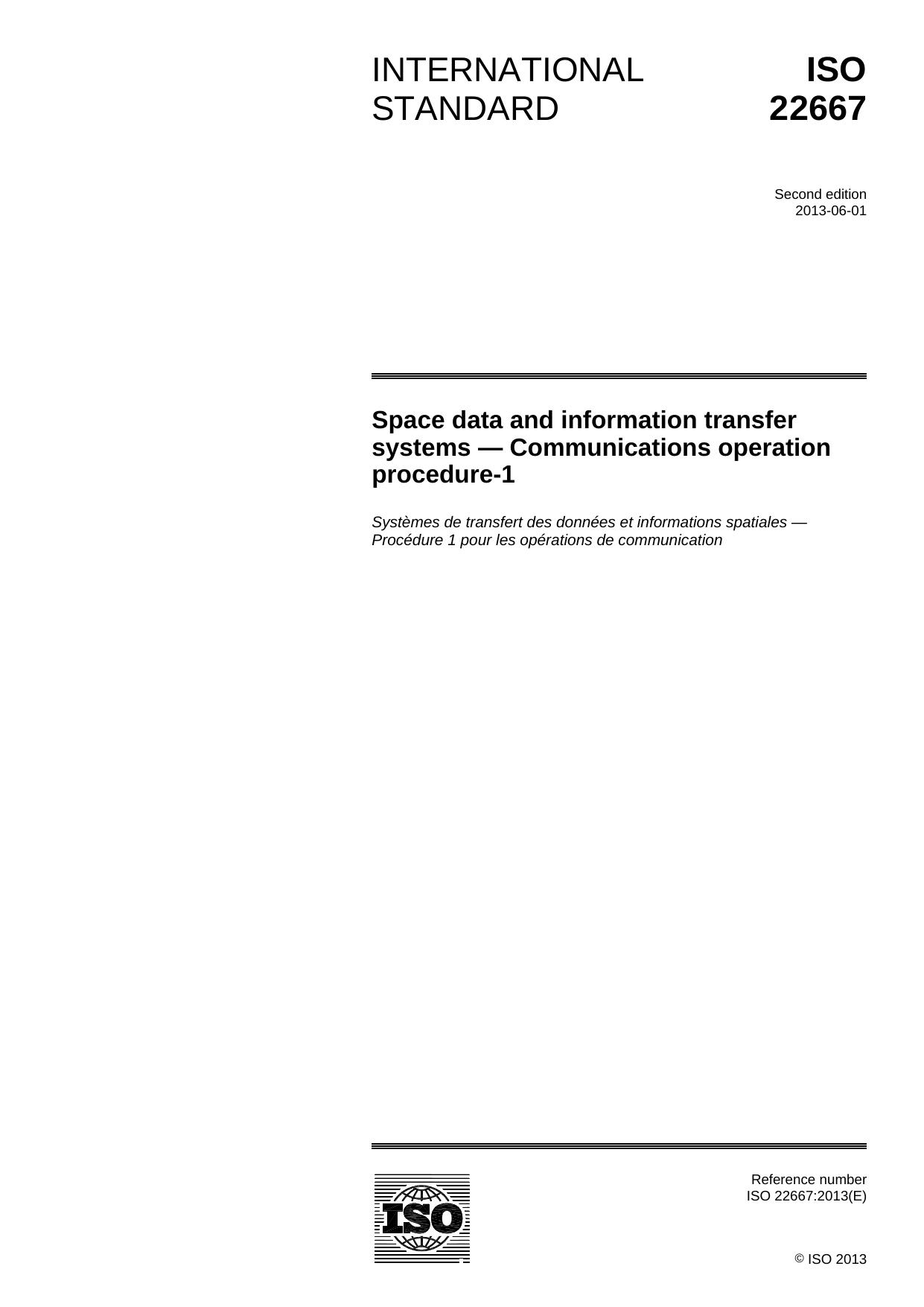Communications Operation Procedure-1 by CCSDS