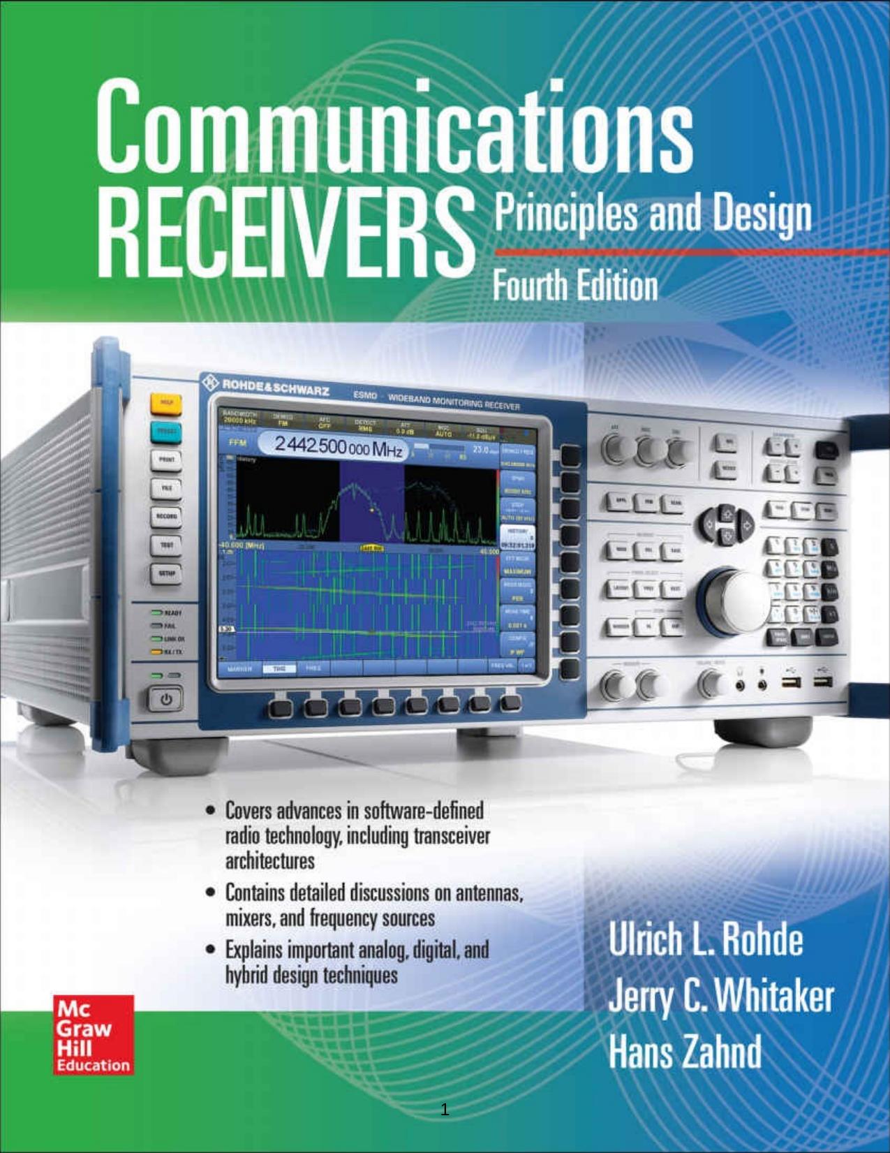 Communications Receivers: Principles and Design, Fourth Edition by Unknow