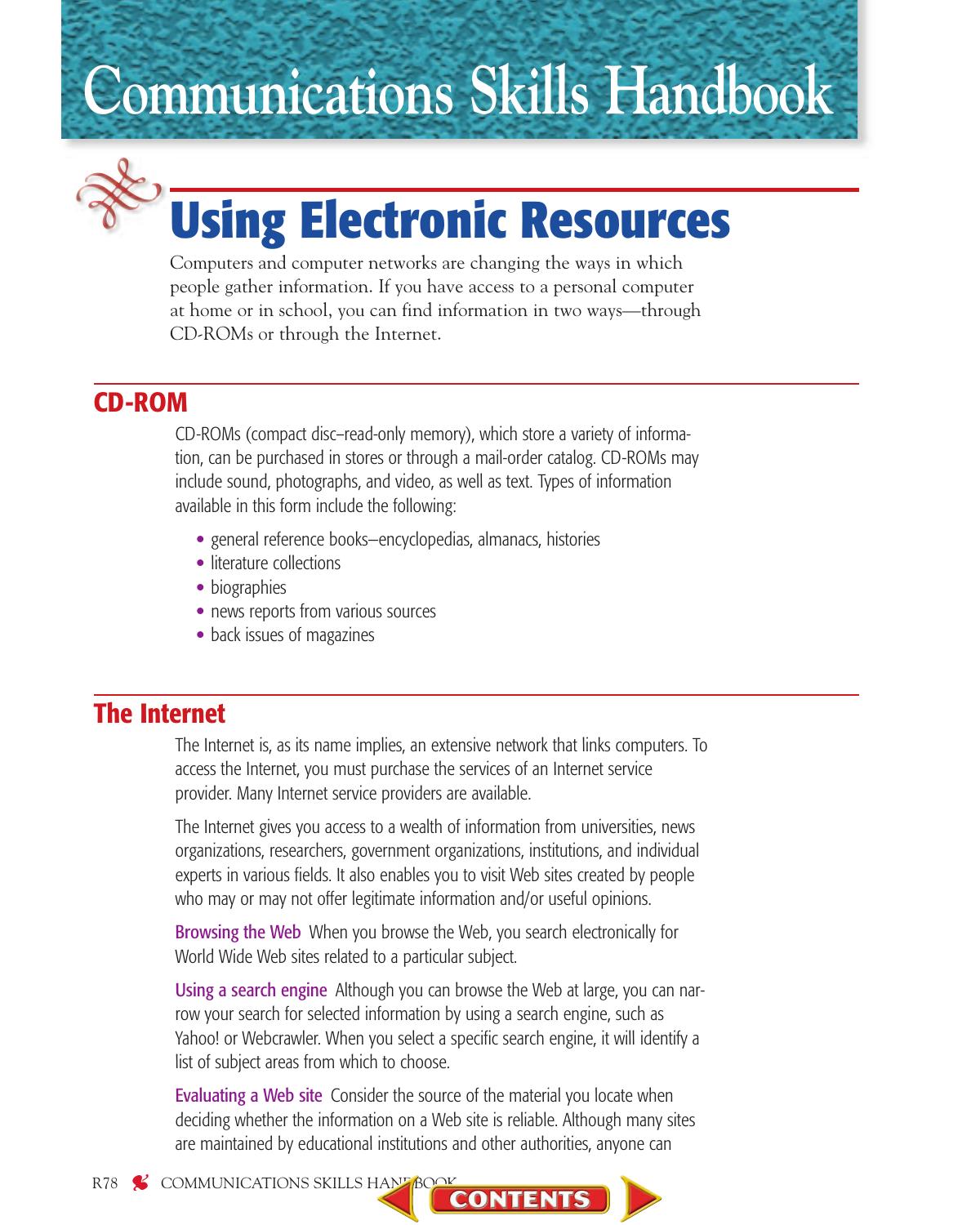Communications Skills Handbook by Glencoe/McGraw-Hill
