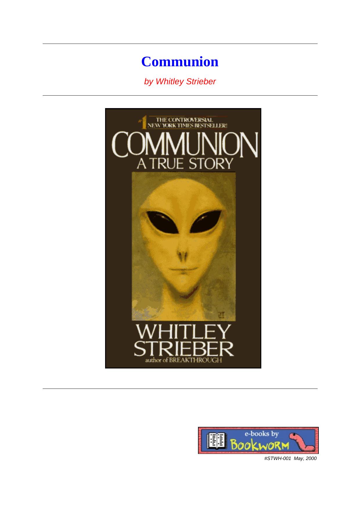 Communion by Whitley Strieber