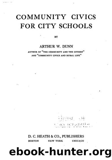 Community Civics for City Schools by Arthur William Dunn