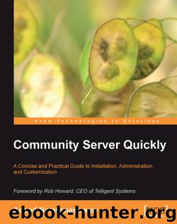 Community Server Quickly by Anand Narayanaswamy
