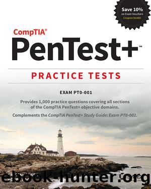 CompTIA PenTest+ Practice Tests by Crystal Panek & Robb Tracy