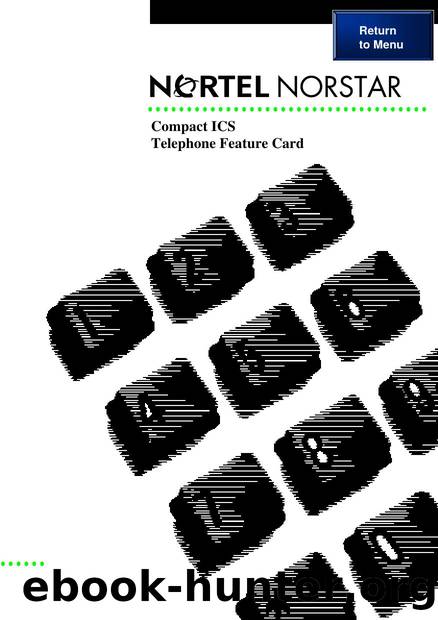 Compact ICS Telephone Feature Card by Unknown