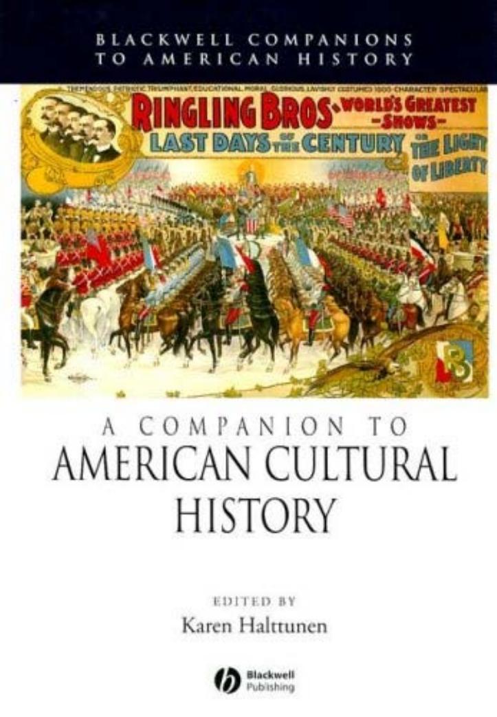 Companion to American Cultural History, A by Unknown