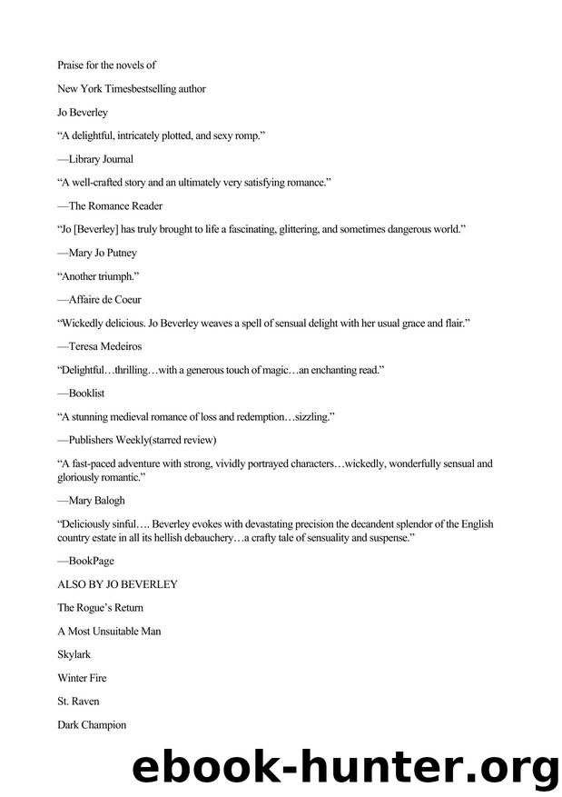 Company of Rogues 10 by Jo Beverley