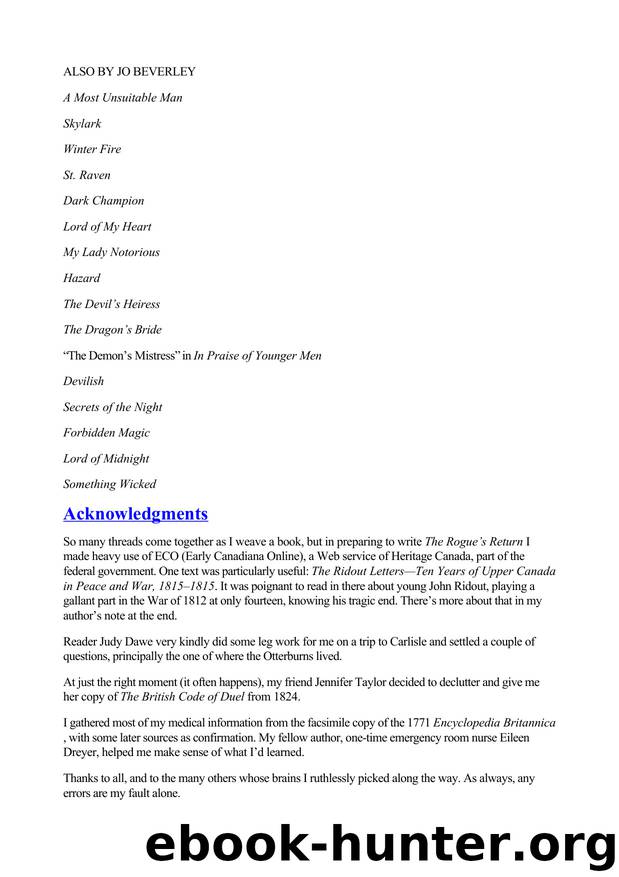 Company of Rogues 9 by Jo Beverley