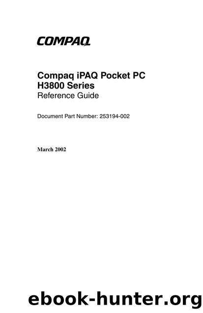 Compaq iPAQ Pocket PC H3800 Series by Compaq Computer Corporation