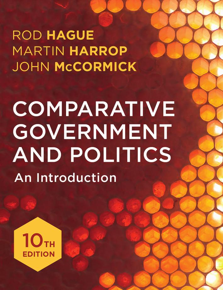 Comparative Government and Politics: An Introduction by Rod Hague Martin Harrop and John McCormick