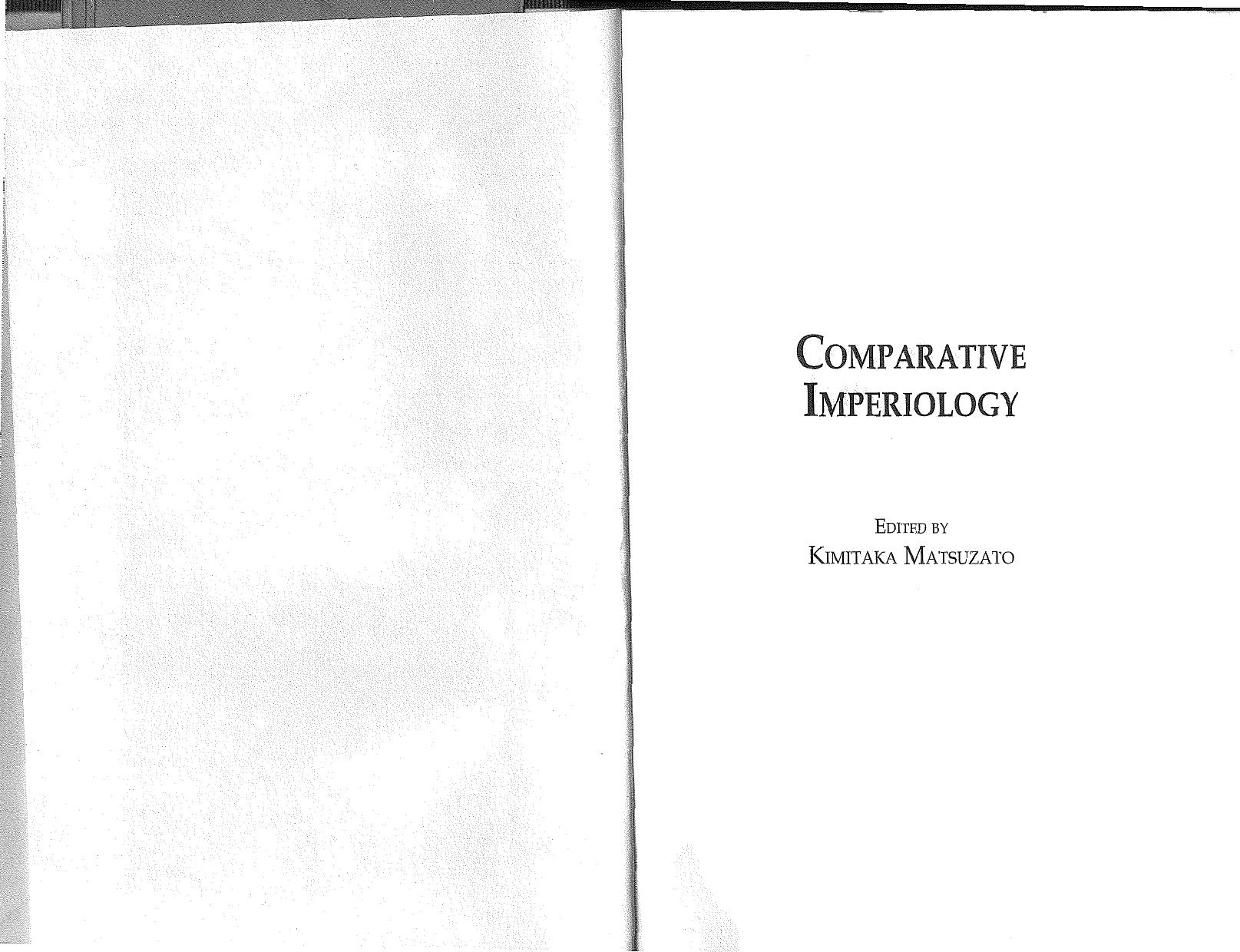 Comparative Imperiology by Kimitaka Matsuzato