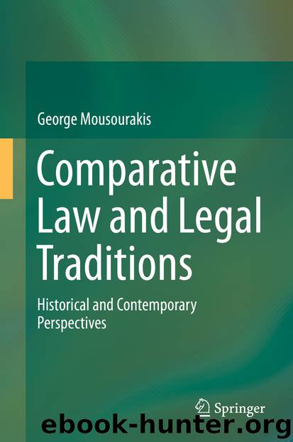 Comparative Law and Legal Traditions by George Mousourakis