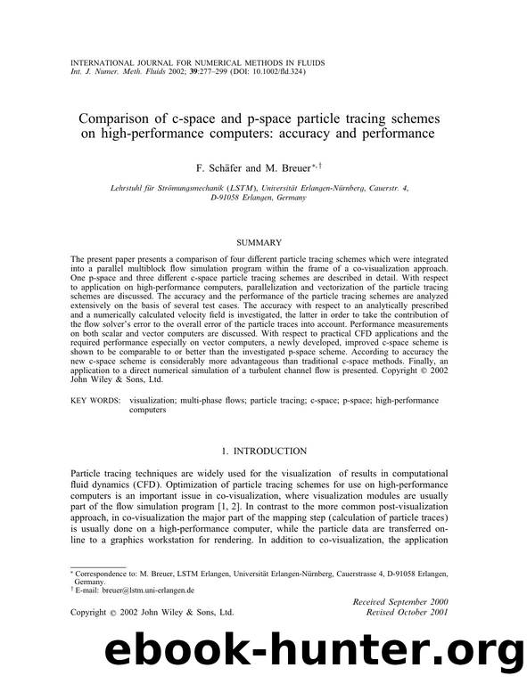 Comparison of c-space and p-space particle tracing schemes on high-performance computers: accuracy and performance by Unknown