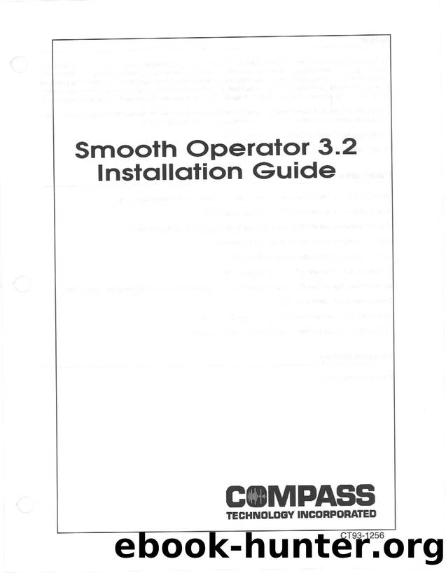 Compass Smoothe Operator 3-2 Installation Guide High Quality by Unknown