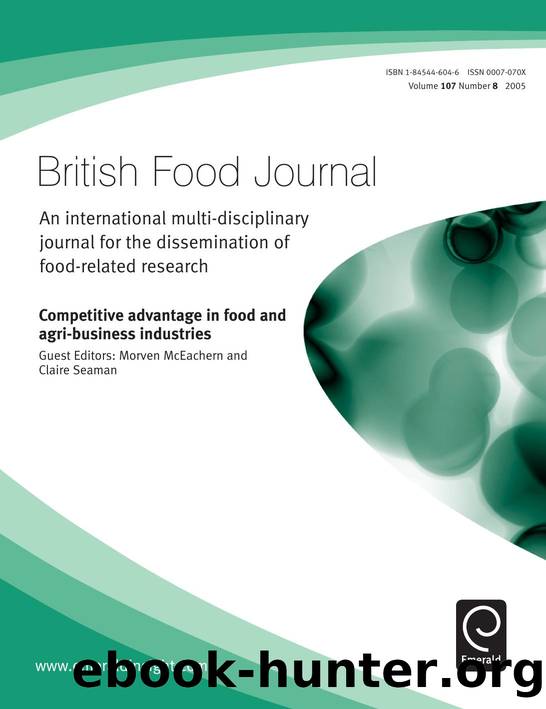 Competitive advantage in food and agri-business industries by Claire Seaman; Movern McEachern