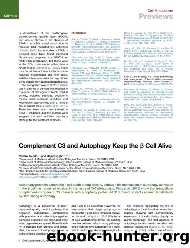 Complement C3 and Autophagy Keep the &beta; Cell Alive by Miriam Toledo & Rajat Singh
