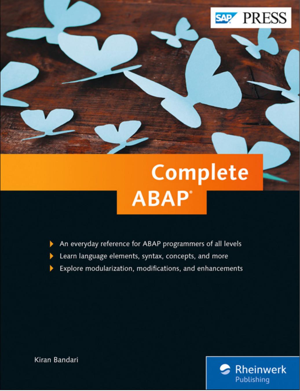 Complete ABAP by Bandari Kiran
