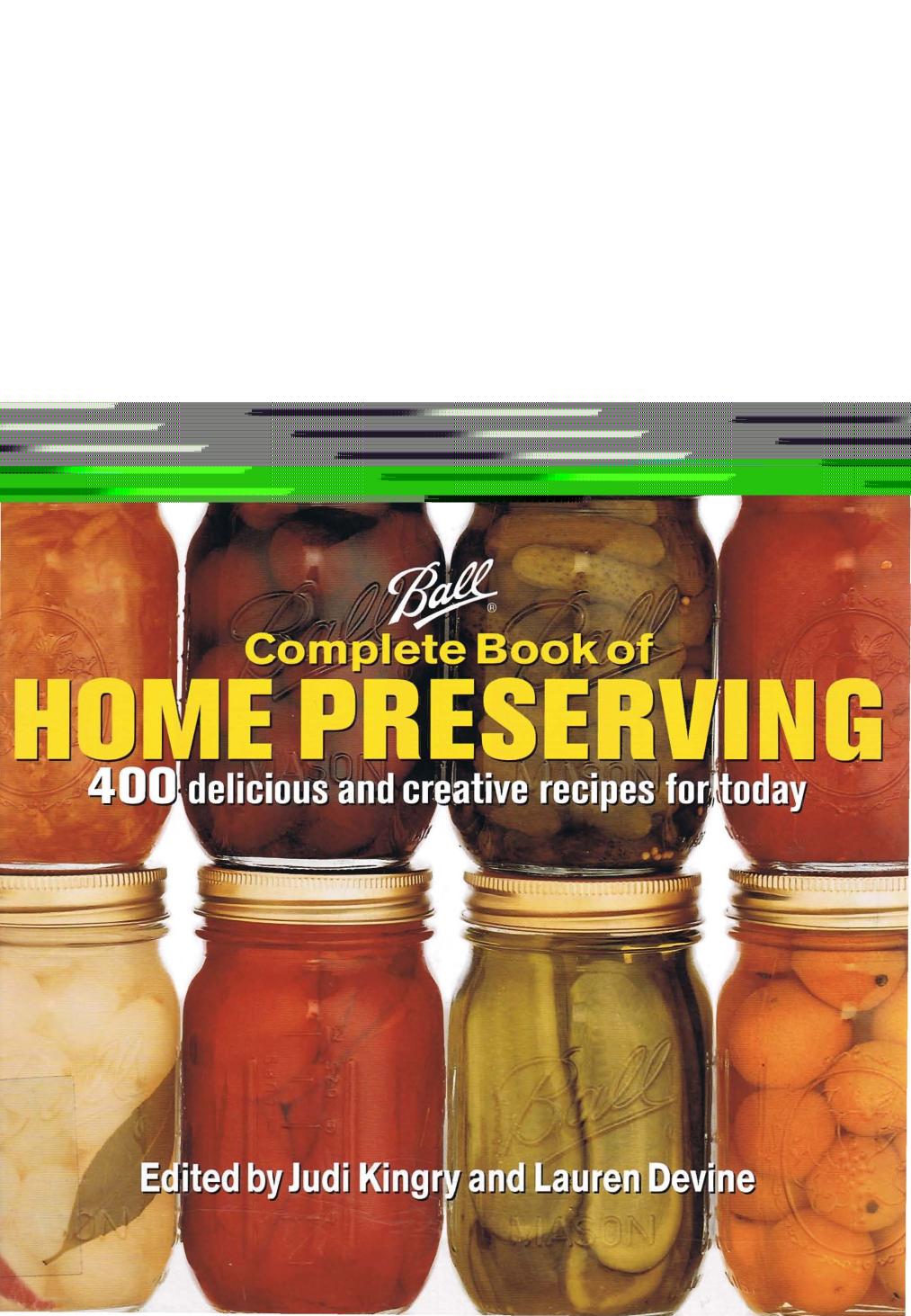 Complete Book of Home Preserving by Unknown