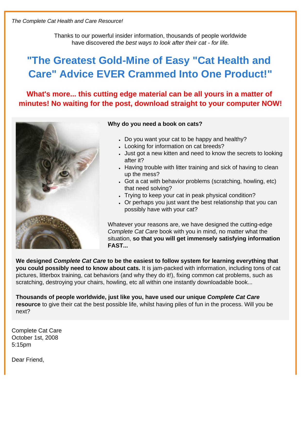 Complete Cat Care For Everybody! by Best of Kuszter's Collection