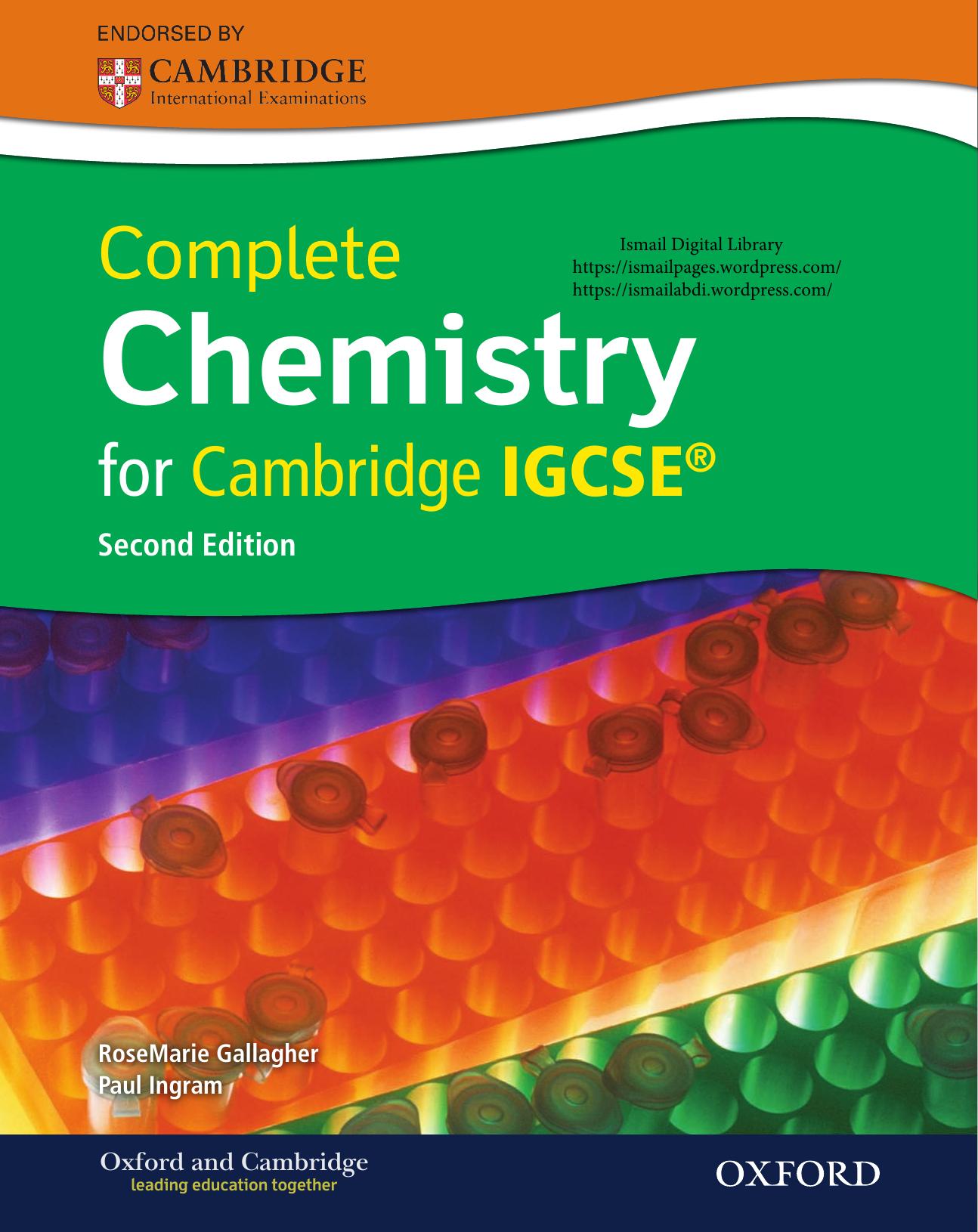 Complete Chemistry for Cambridge IGCSEÂ® by RoseMarie Gallagher; Paul Ingram