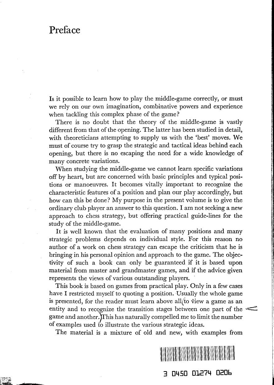 Complete Chess Strategy. - First Principles of the Middlegame by Ludek Pachman