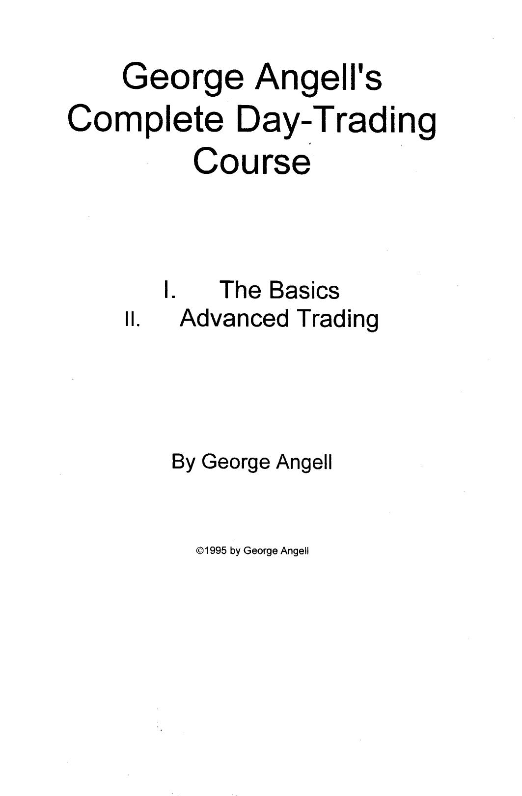 Complete Day Trading Course by Angell 1995