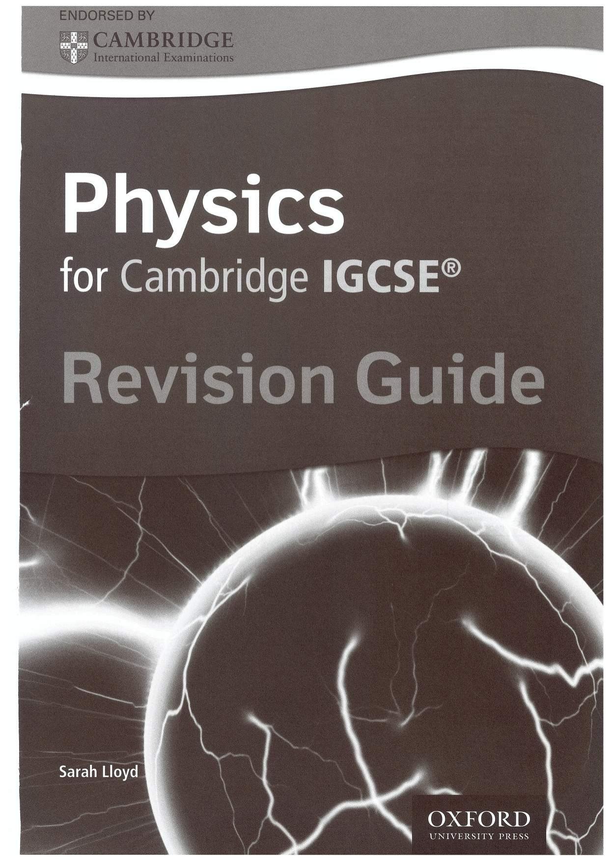 Complete Physics for Cambridge IGCSE Revision Guide by Sarah Lloyd