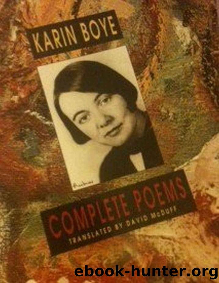 Complete Poems by Boye Karin