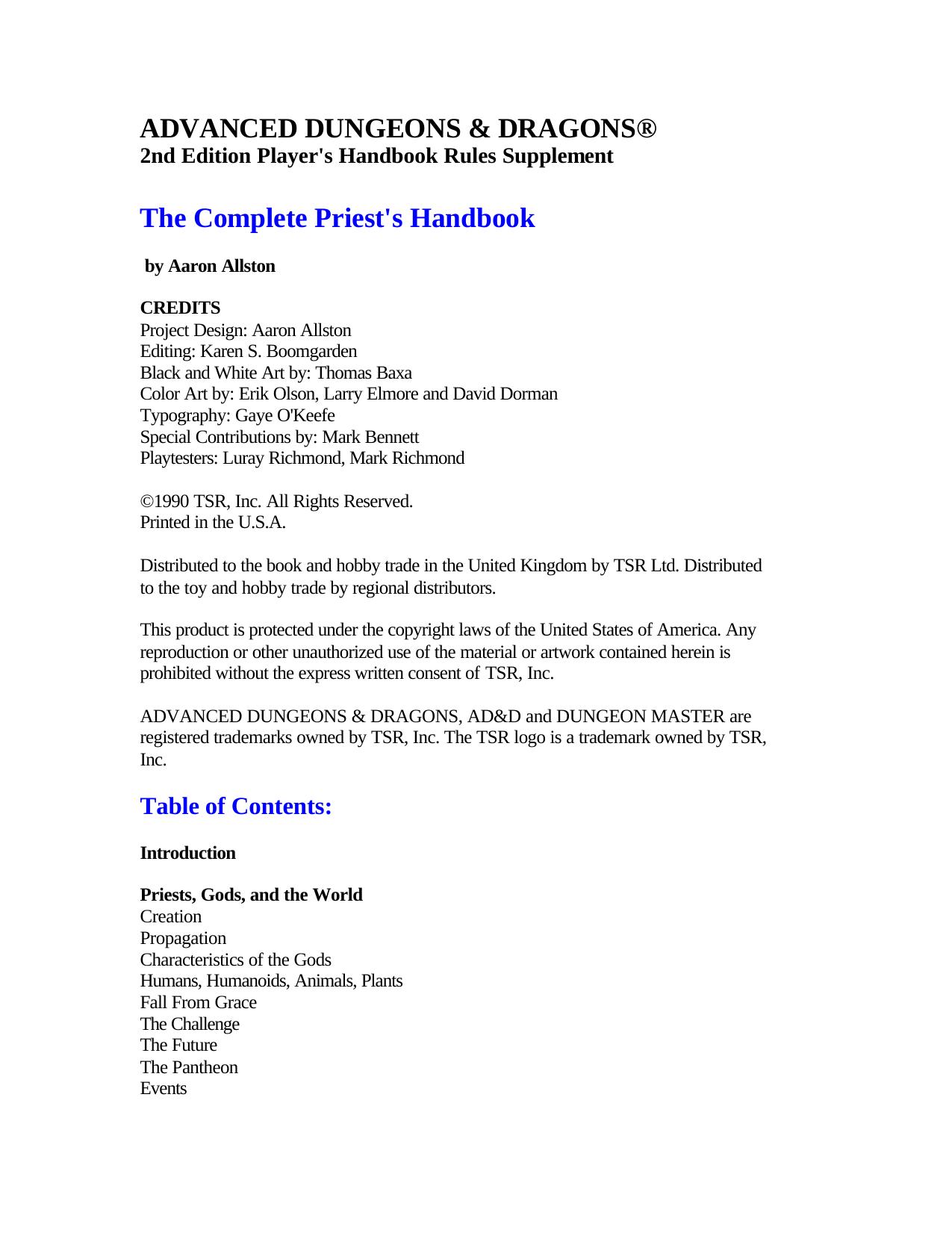 Complete Priest's Handbook.PDF by Admin