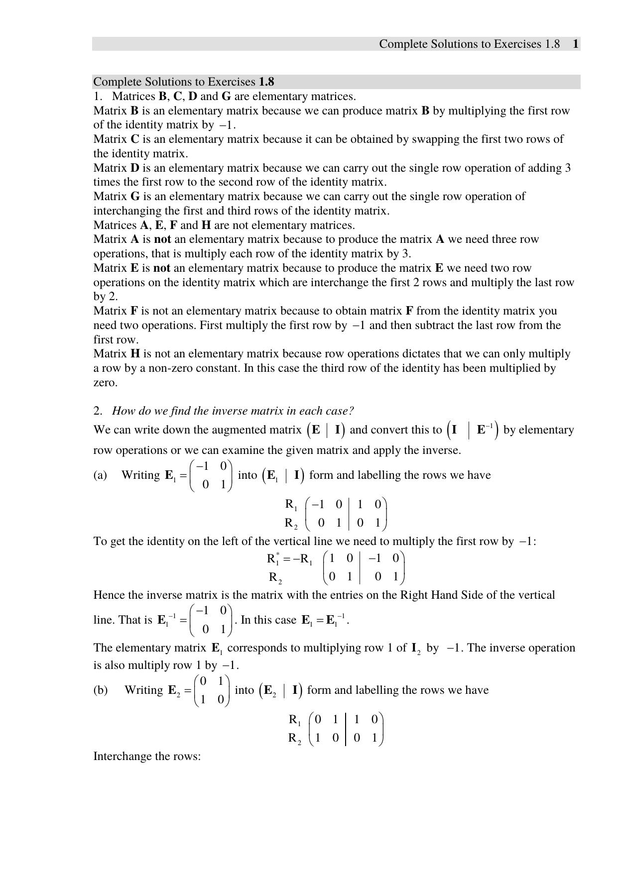 Complete Solutions to Exercise 1(f) by Your User Name