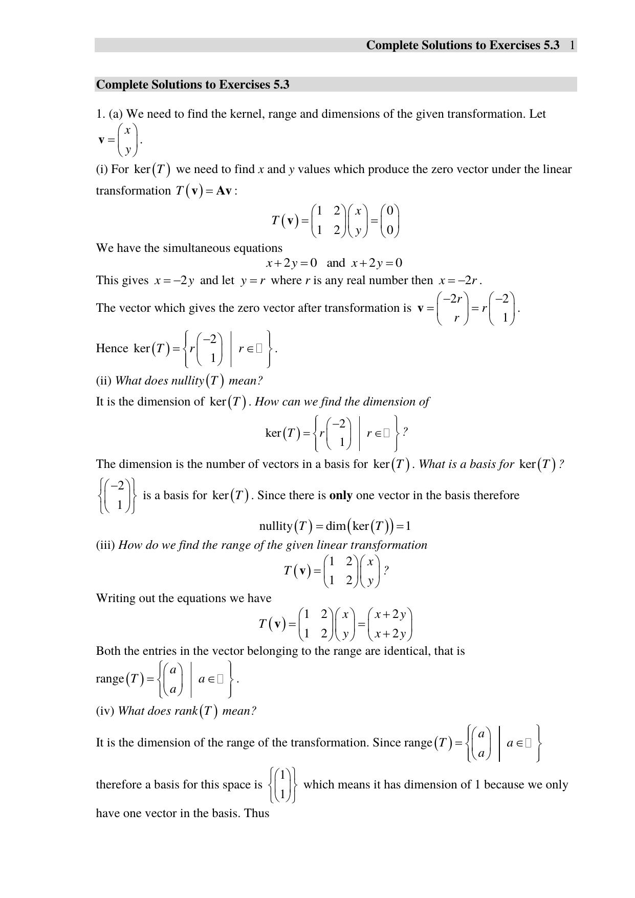 Complete Solutions to Exercise 6(c) by techuser