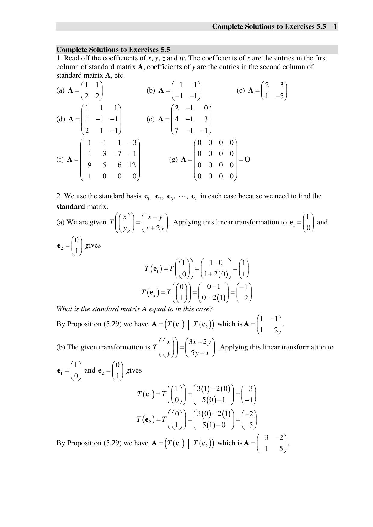 Complete Solutions to Exercise 6(d) by Your User Name