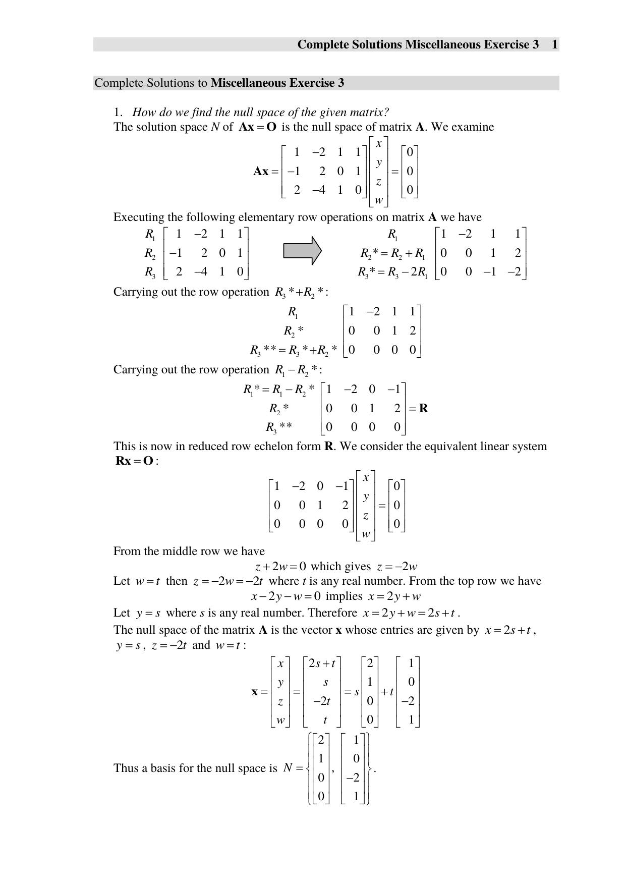 Complete Solutions to Miscellaneous Exercise 4 by Your User Name