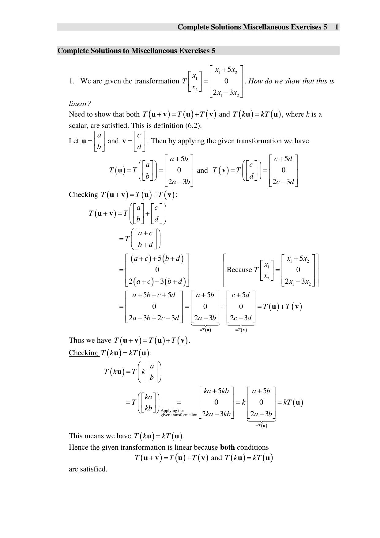 Complete Solutions to Miscellaneous Exercise 6 by Your User Name
