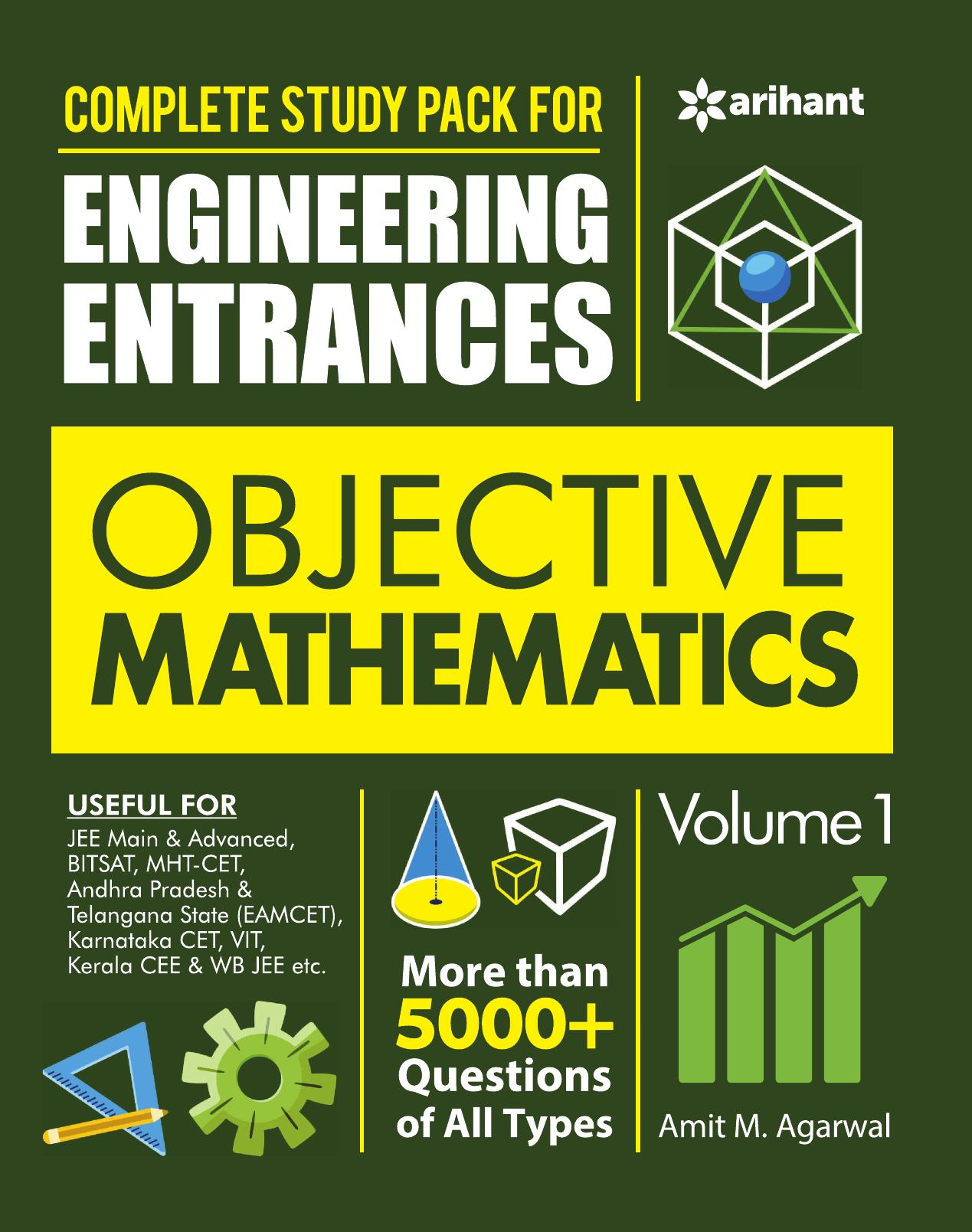 Complete Study Pack for Engineering Entrances Objective Mathematics Vol 1 for IIT JEE CET EAMCET by Unknown