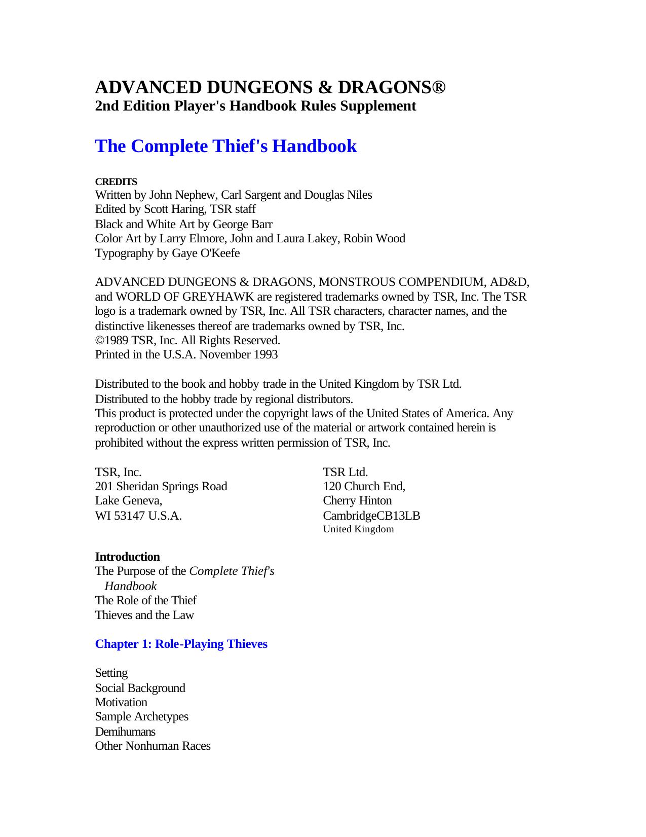 Complete Thief's Handbook.PDF by Admin