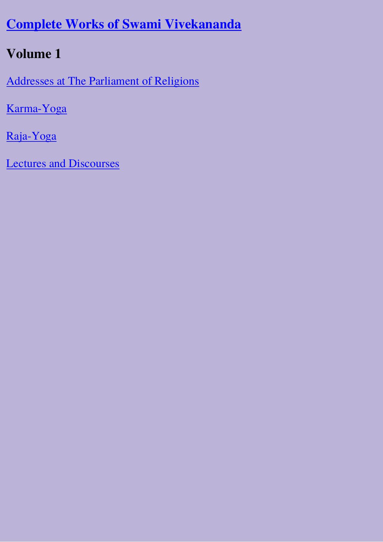 Complete Works - V1 -Contents by Unknown