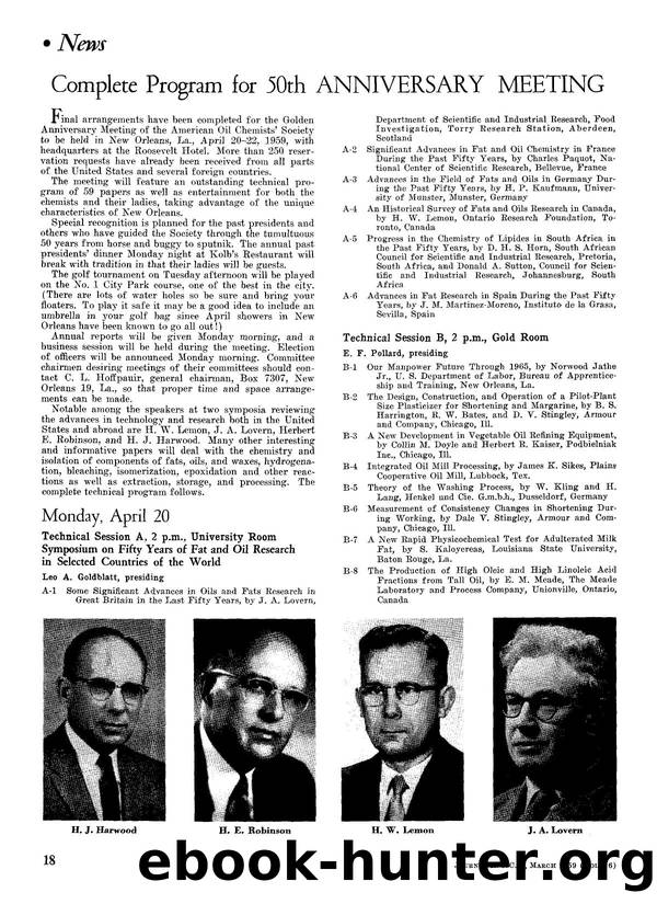 Complete program for 50th Anniversary Meeting by Unknown