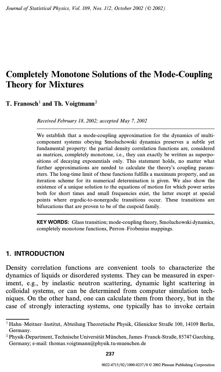 Completely Monotone Solutions of the Mode-Coupling Theory for Mixtures by Unknown