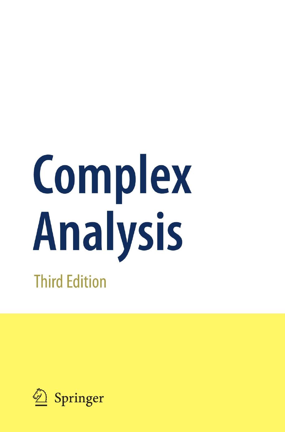 Complex Analysis by Joseph Bak Donald J. Newman