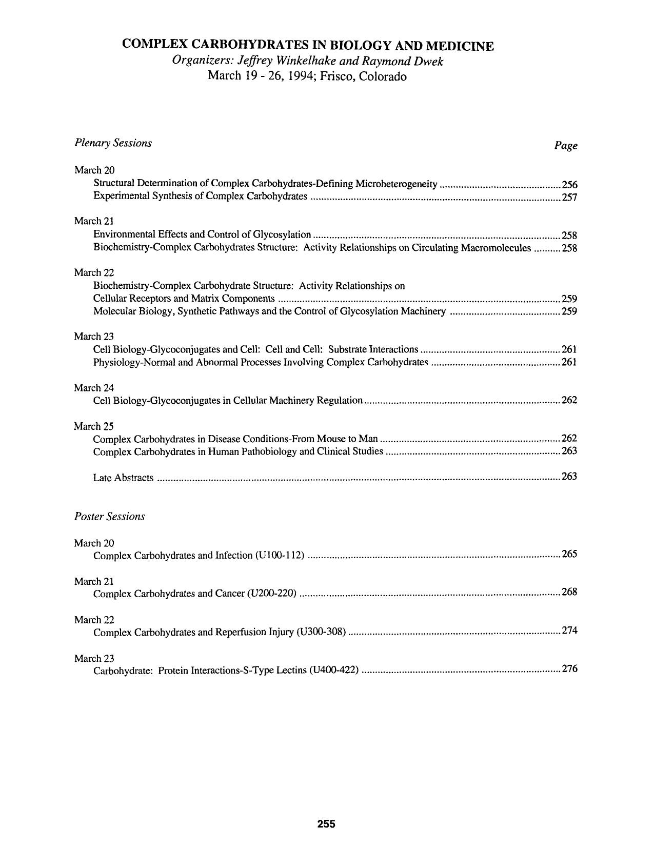 Complex carbohydrates in biology and medicine by Unknown