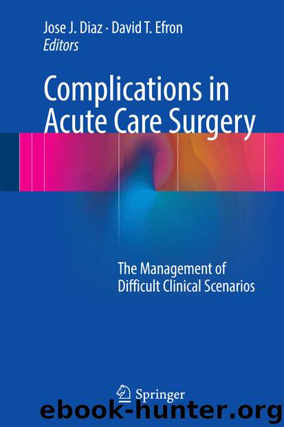 Complications in Acute Care Surgery by Jose J. Diaz & David T. Efron