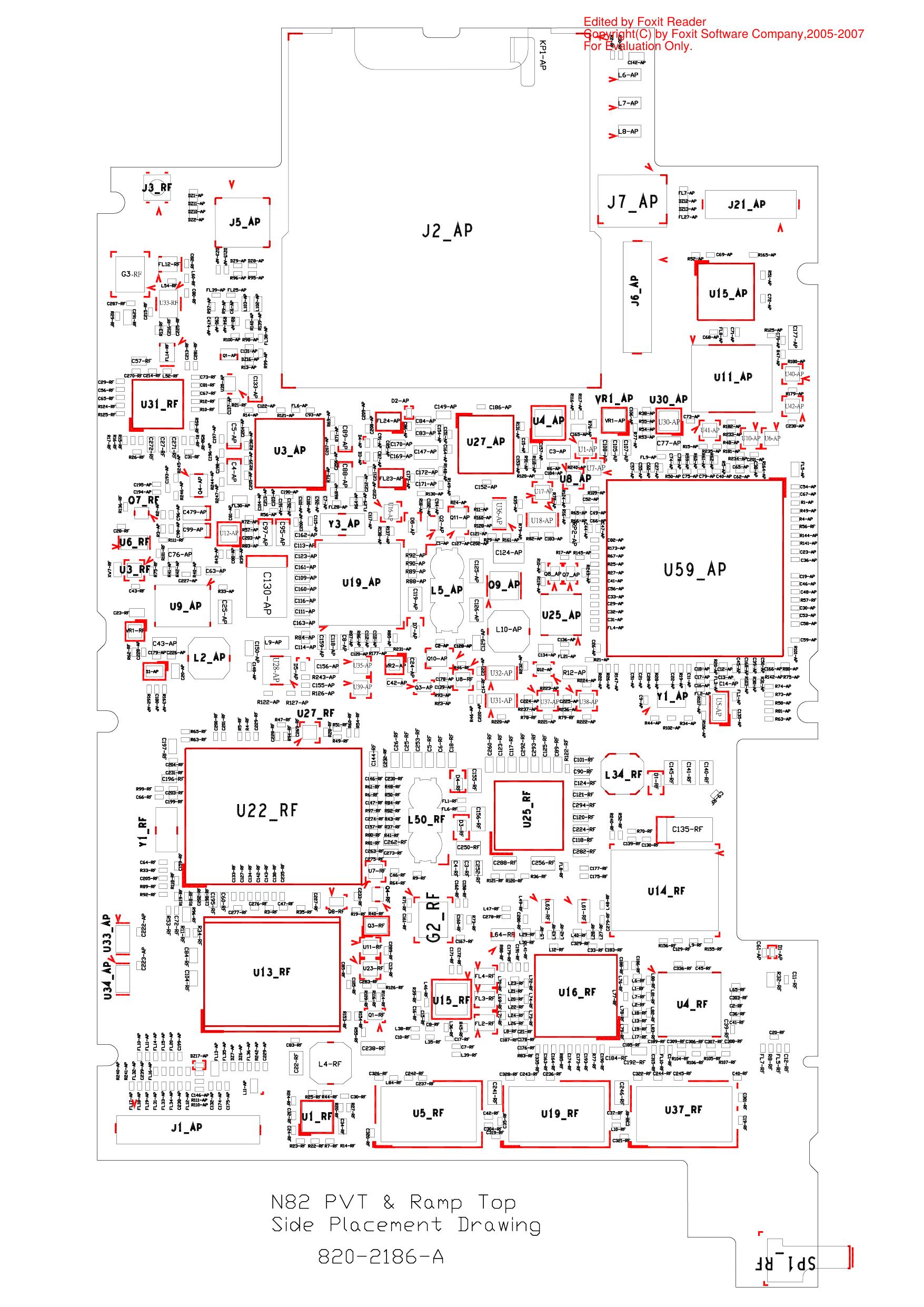 Component layout plan by Unknown