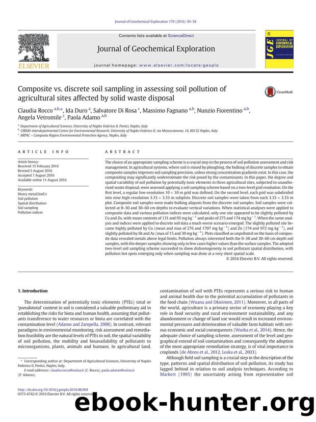 Composite vs. discrete soil sampling in assessing soil pollution of agricultural sites affected by solid waste disposal by unknow