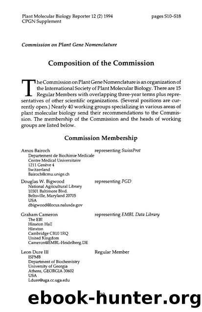 Composition of the Commission by Unknown